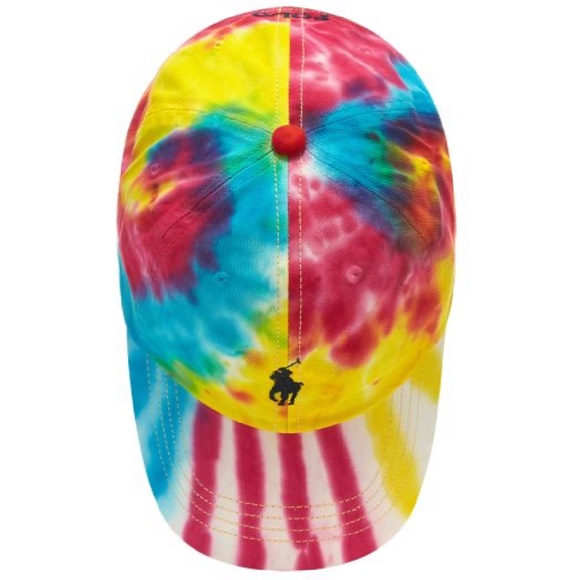 NEW POLO rainbow tie dye baseball cap hat ralph - Picture 12 of 16